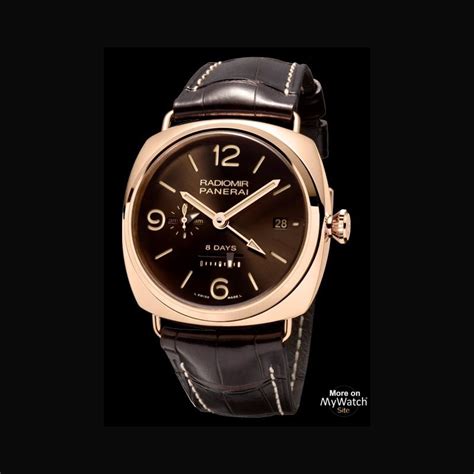 panerai radiomir 8 days gmt oro rosso special edition